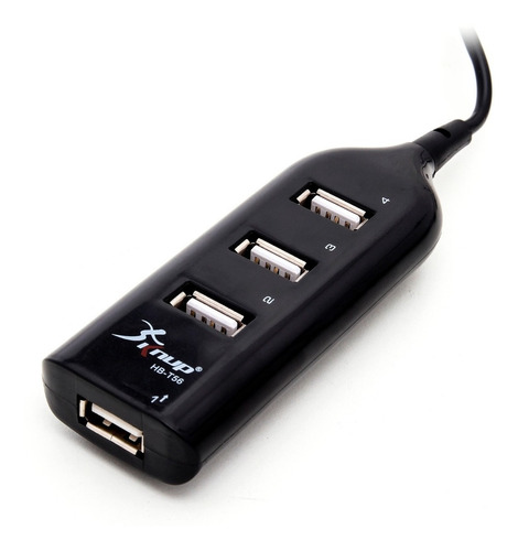 Imagem 1 de 1 de Hub Usb 4 Portas Cabo 20cm Knup Hb-t56 Pc Notebook