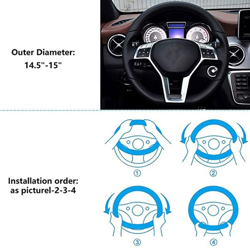 Imagen 2 de 2 de Cubre Volante Funda Gr Renault Logan 2016 Premium
