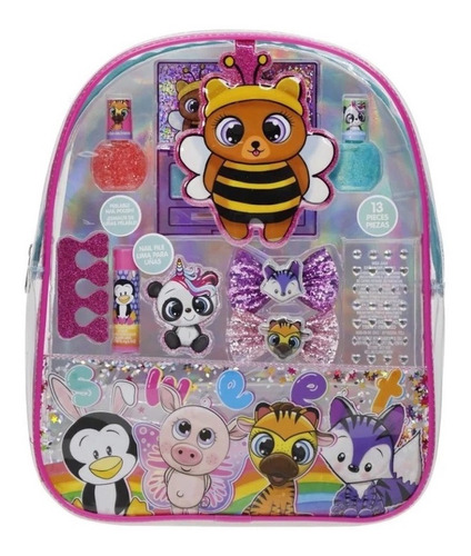 Set Mochila De Maquillaje Para Niñas Varios Personajes