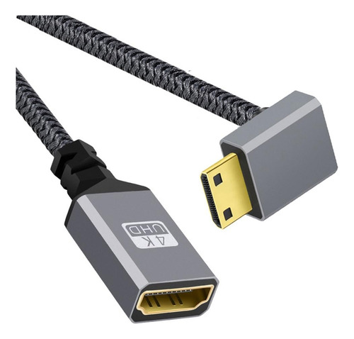 Xiwai 4k Mini Hdmi 1.4 Macho 90 Grados En Ángulo Hacia Abajo