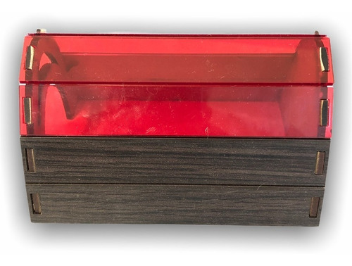 Imagen 6 de 6 de Casita De Madera Para Hamster Topo Ruso Jerbo Techo Acrilico