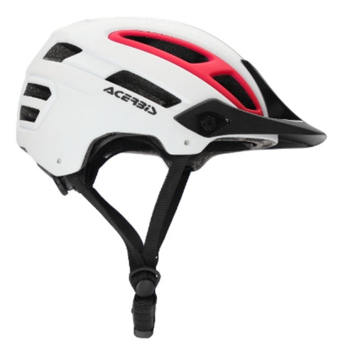 Imagen 2 de 6 de Casco Ciclismo Acerbis Blanco Profecional Motoscba Bikers