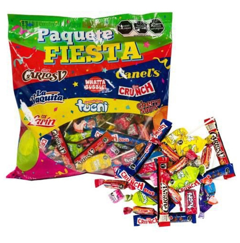 Dulces Y Chocolates Paquete Fiesta 1.5 Kg Paquete Piñatero
