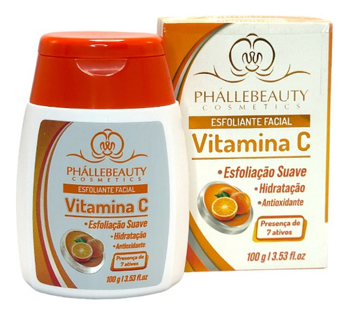 Esfoliante Facial Vitamina C Phállebeauty Ph0727 Tipo De Pele Todo Tipo De Pele