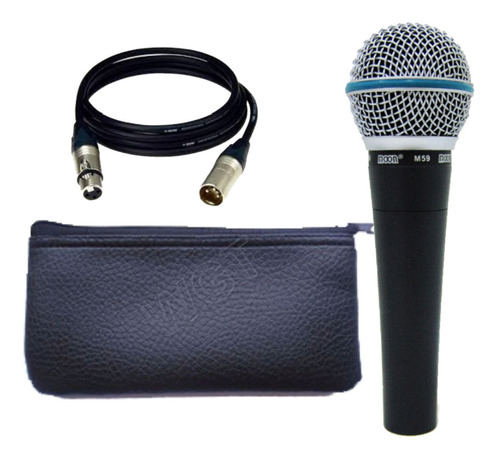 Microfono Moon M58 Con Cable Para Cantante Karaoke La Roca