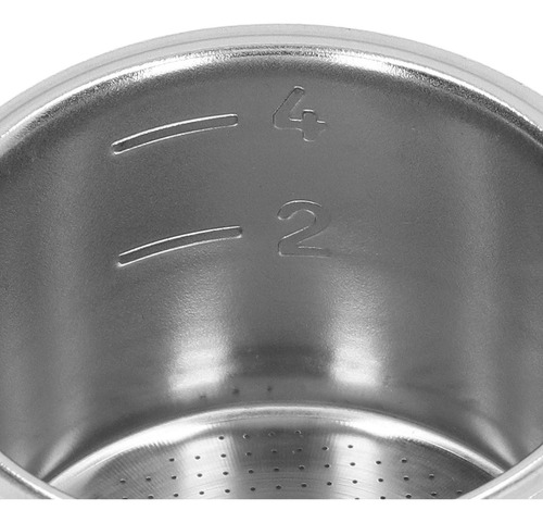 Cesta Con Filtro Poroso, 4 Tazas, Acero Inoxidable, Portafil