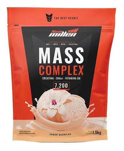 Mass Complex 1.5kg Baunilha Sachê- New Millen