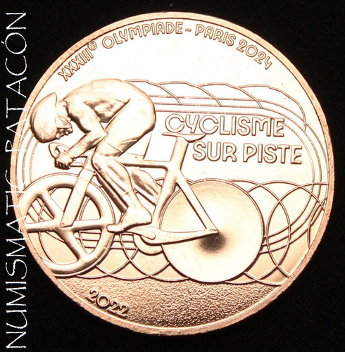 Moneda Francia Olimpiadas 2024 - Ciclismo Sin Circular