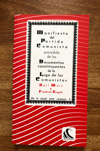 Libro Documentos Liga De Los Comunistas Marx Engels