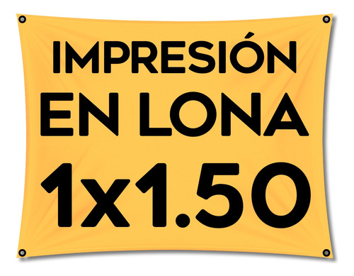 Impresion De Lona Todo Color Personalizada Publicidad 1x1.5m