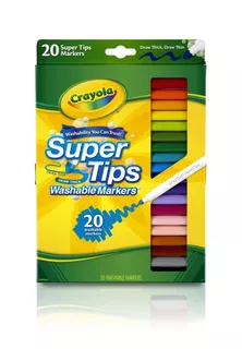 Crayolas Supertips 20 Lavables Washable Niños