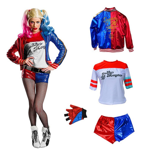 Azul Harley Quinn Disfraz Ropa Para Fiesta