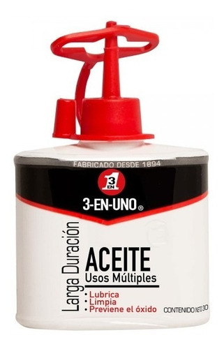 Aceite 3 En 1 - 30 Gr Larga Duración Multiusos