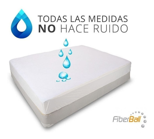 Protector De Colchón Impermeable Toalla Y Pvc  140 Cm