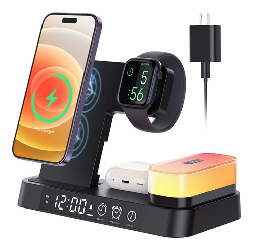 5 In 1 Foldable Magnetic Wireless Charger Charging Station A