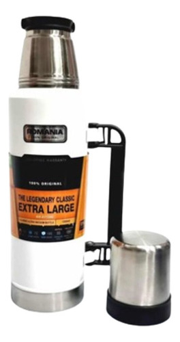 Termo Romania De 1,2 L Con Doble Capa De Acero Color Blanco