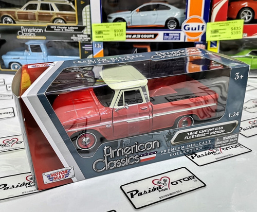 Chevrolet C10 Pick Up 1966 Rojo C Caja Pasion Por Motor