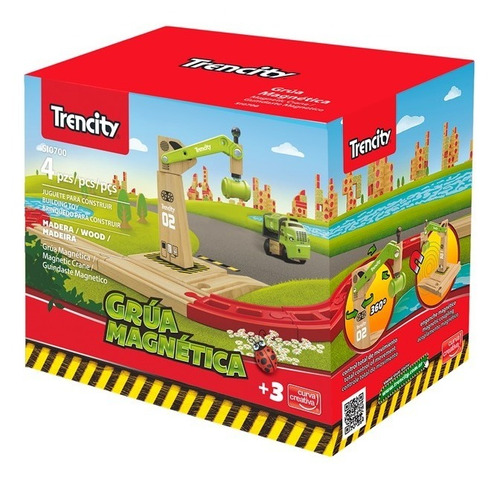 Imagen 2 de 7 de Trencity Grúa Magnética Verde - Tienda Oficial -