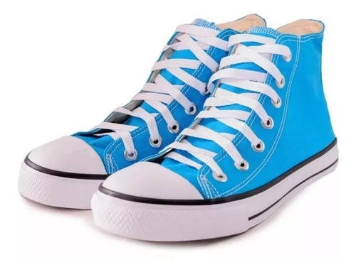 all star cano alto azul turquesa