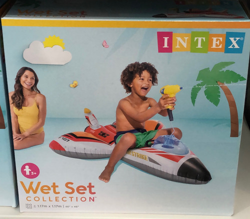 Moto De Agua Inflable, Niñas, Niños! Piscina Playa!
