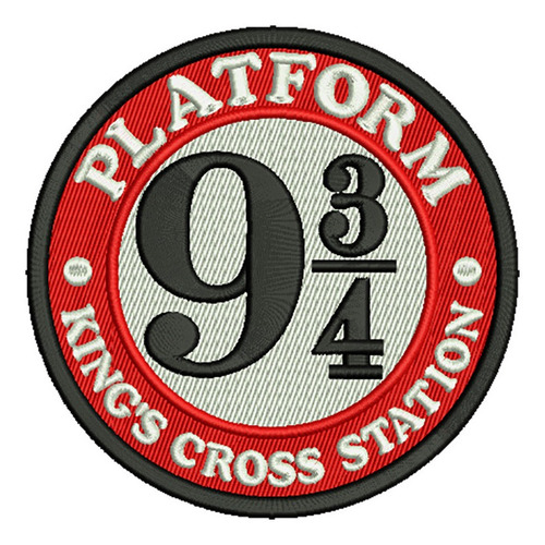 918 Harry Potter Platform 9 3/4 Parche Bordado Termoadhesivo
