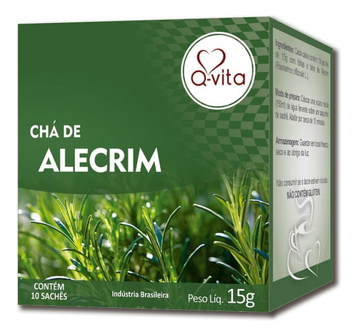 Chá De Alecrim Sachê Premium 15g Qvita