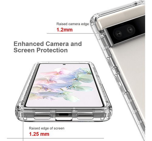 Imagen 4 de 6 de Funda De Teléfono Con Protección Completa Para Google Pixel7