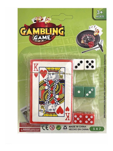 Cartas Baraja De Poker Plastificadas Juego De Mesa + 6 Dados