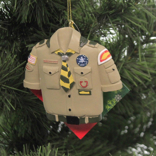 Kurt Adler Boy Scout Scout Tan Camisa De Navidad Adorno