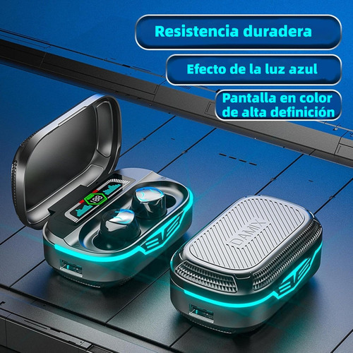 Bluetooth Audífonos Inalámbricos Auriculares Tws Inear Gamer Color Negro