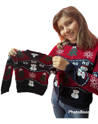 Sueter Navideño / Ugly Sweater Para Toda La Familia T.1 - Xl