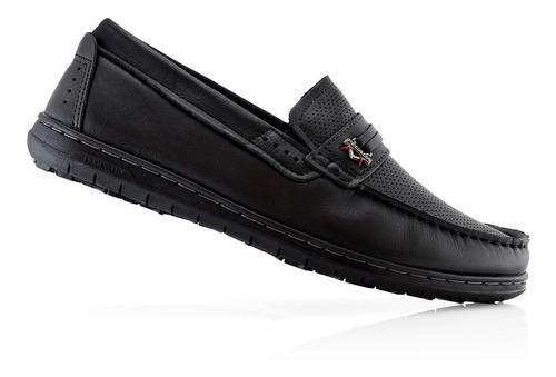 Mocasín Zapato Hombres Cuero 141103-03 Pegada Luminares 