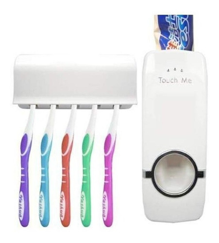 Dispenser Pasta Dental Porta Cepillo 2 En 1 Soporte Touch Me