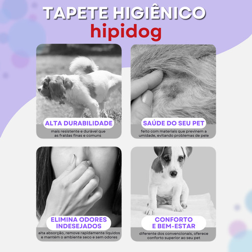 Tapete Higiênico Cães 60x45 50un Absorção Higiene Pet Up