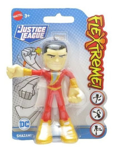 Muñeca Shazam Flextreme DC de la Liga de la Justicia, 10 cm, color mate