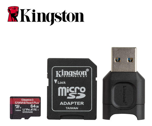 Tarjeta De Memoria + Adaptador Kingston Micro Sdxc De 64gb