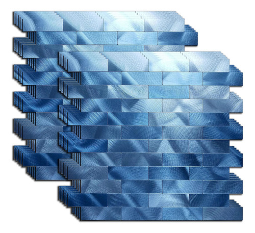 Adhesivo De Pared 3d De Aluminio Autoadhesivo Azulejos ...
