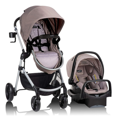 Coche Bebe Modular + Porta Bebé Safemax Evenflo Pivot