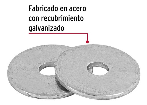 Bolsa Con 1 Kg De Arandelas Planas De Acero De 5/32 Fiero