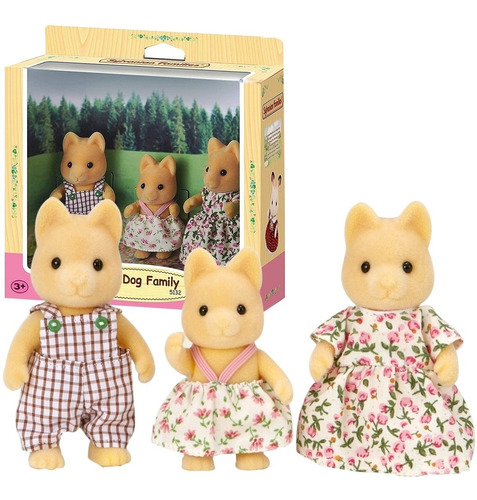 Sylvanian Families Familia De Perritos Arce 3 Figuras