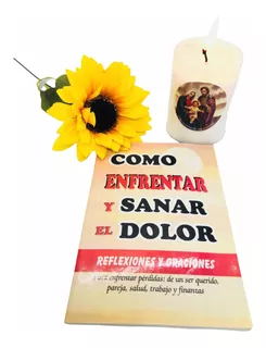 Libro Como Enfrentar Y Sanar El Dolor + Veladora 8cm