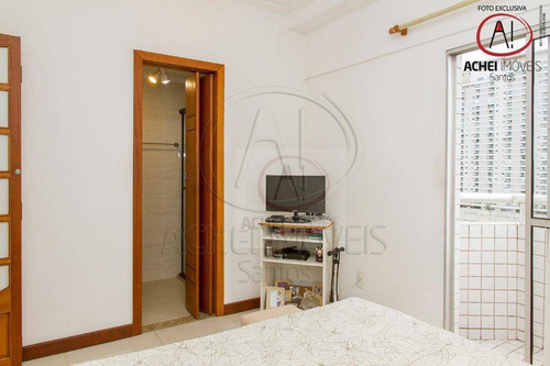 Imagem 15 de 30 de Apartamento Com 2 Dormitórios, 2 Suítes, 3 Banheiros E 1 Vaga Coletiva Suficiente À Venda, 92 M² Por R$ 535.000 - Boqueirão - Santos/sp - Ap10536