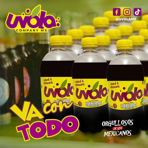 Uvola Refresco Sabor Uva Y Limon 500ml (12 Botellas)