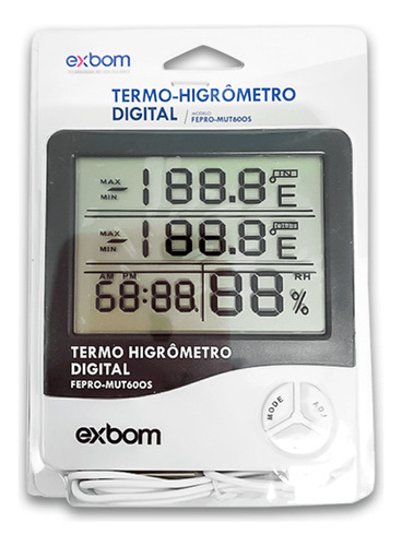 Higrômetro Digital Medidor Umidade Termohigrometro Original