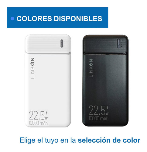 Bateria Externa Cargador Rapido Power Bank Linkon 10.000 Mah