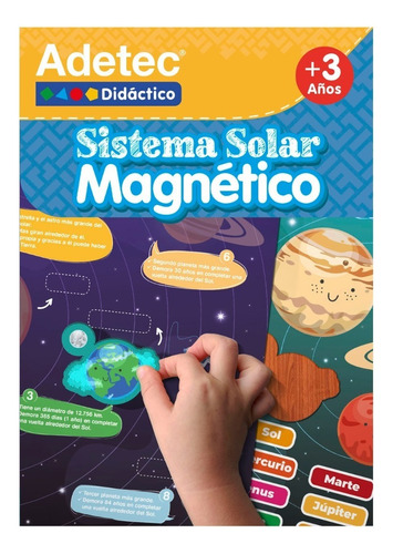 Juego Didáctico Sistema Solar Láminas Magnéticas +3años