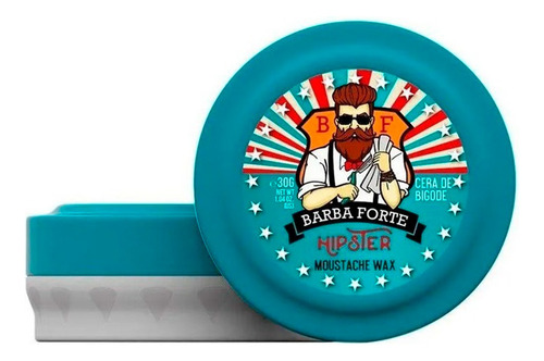 Cera De Bigode Moustache Wax Hipster 30g  - Barba Forte