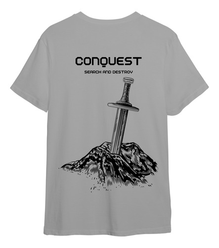 Remera Conquest And Destroy White I Edición Limitada