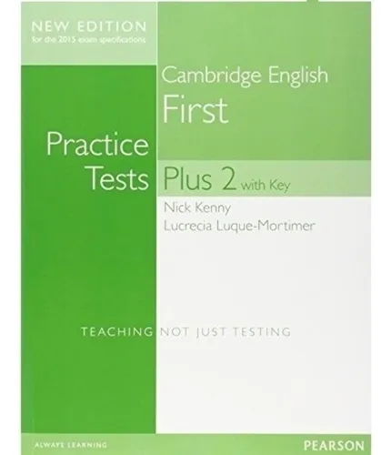 comprar Practice Test Plus 2 - Cambridge English First - Pearson