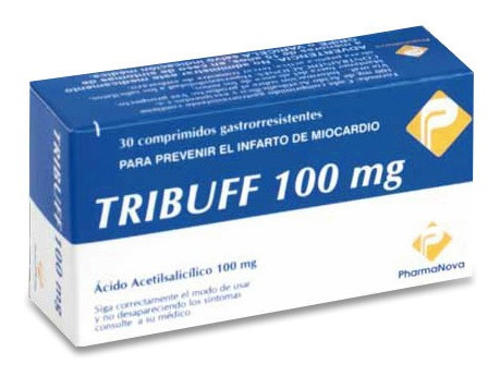 Tribuff® 100mg X 30 Comprimidos - Ácido Acetilsalicílico